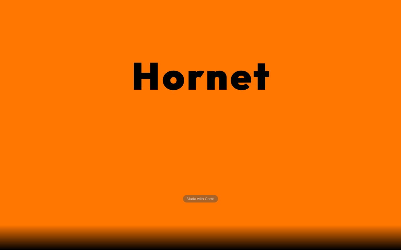 Carrd profile picture for @hornet
